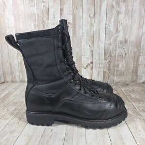 Crosstech‎ Gore-Tex Vibram Black Leather Military Combat Boots Mens Size 8.5